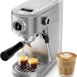 HIBREW Espresso Machine 51mm stainless steel with 270° steam wand