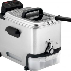 T-fal 3.5L Deep Fryer with stainless steel oil filtration system and frying basket