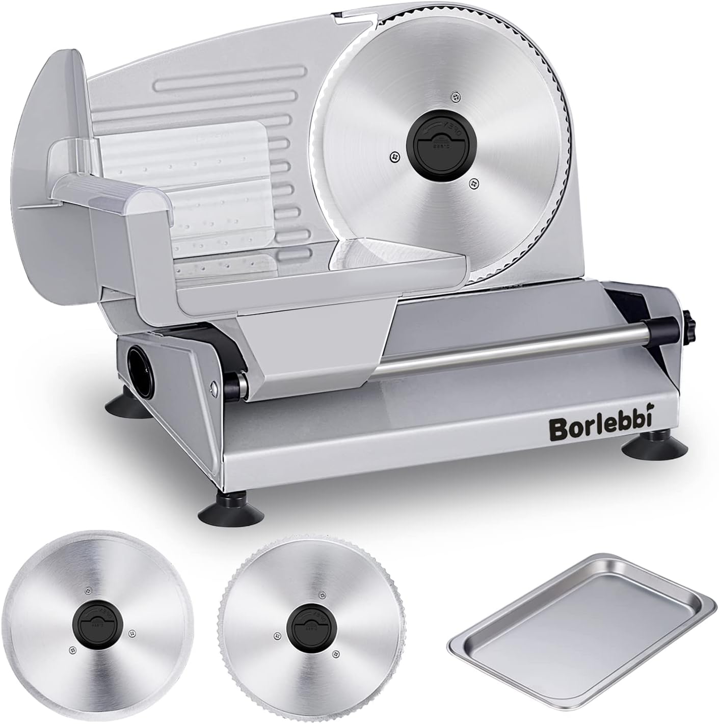 sli electric meat slicer 200w stainless steel blades