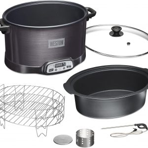 Weston indoor electric smoker and programmable slow cooker
